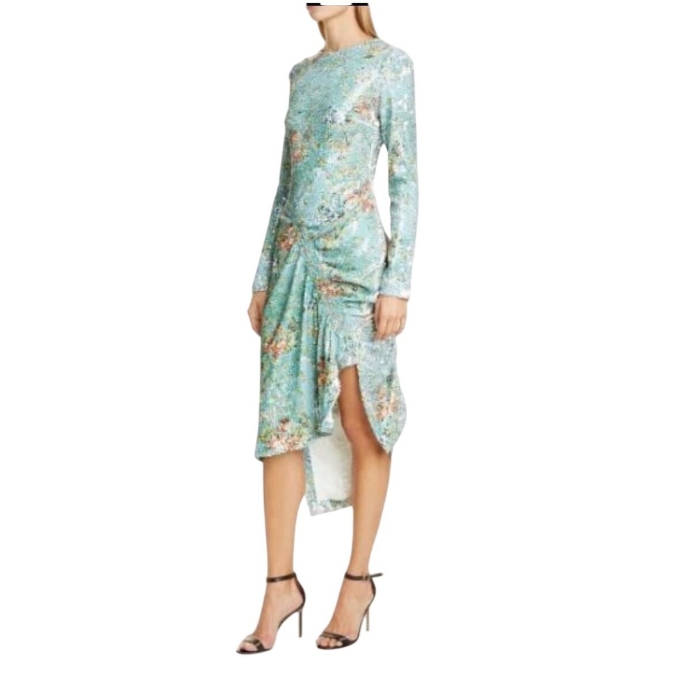 Preen by Thornton Bregazzi Daisy Long‎ Sleeve Sequin Cocktail Dress Size XL